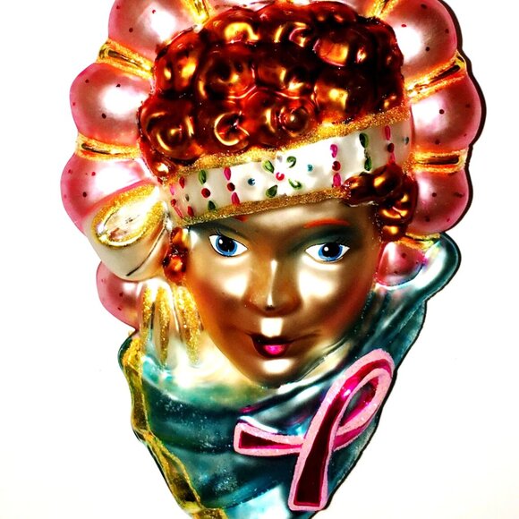 ✨ Rare Authentic Christopher Radko GOLDEN AGE LADY Faith Hopewell Glass Ornament - Picture 5 of 10